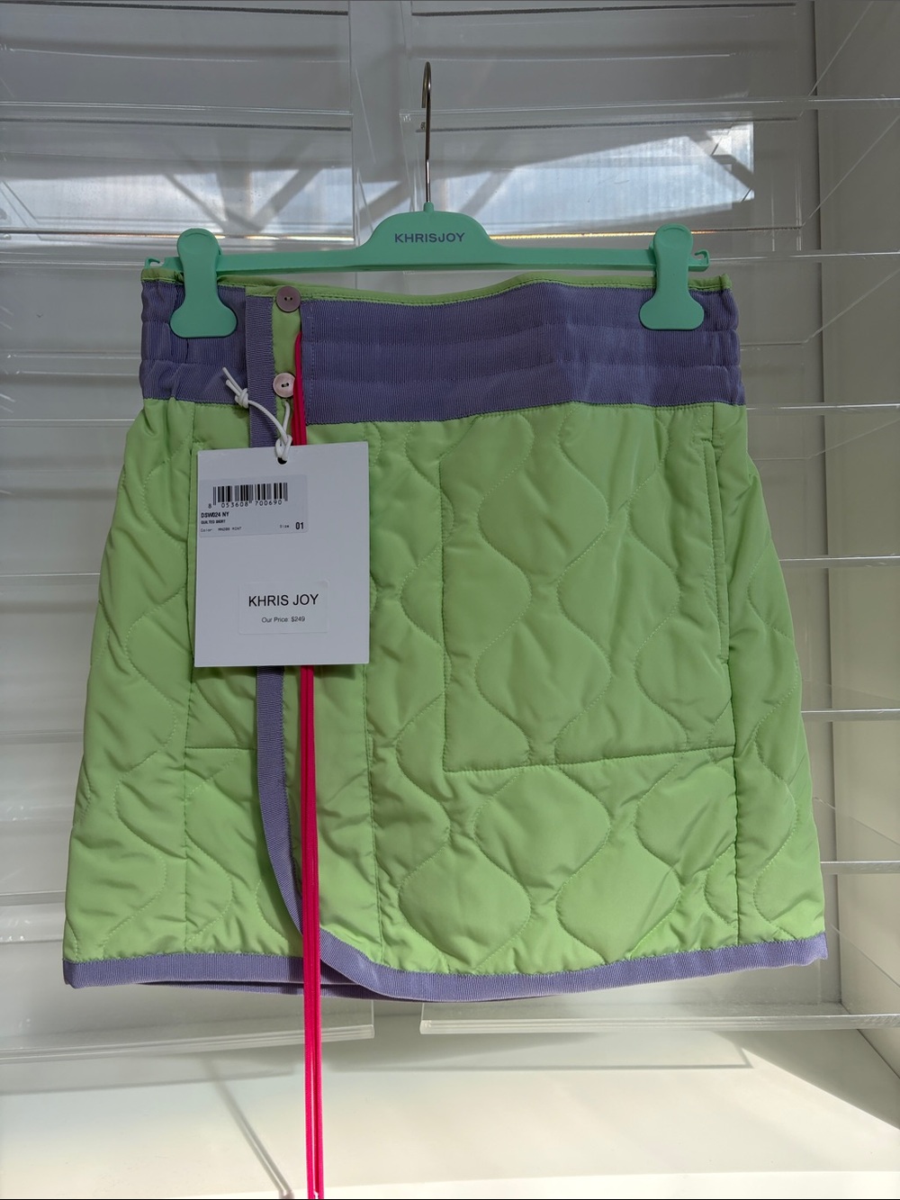 Khris Joy Quilted Skirt - Mint